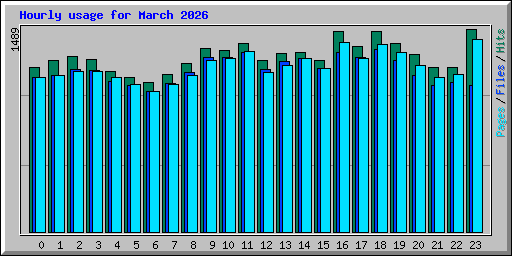 Hourly usage for March 2026